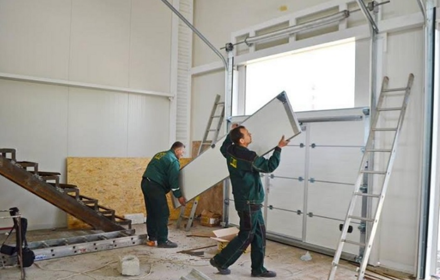 Technician providing local garage door repair services in Punta Gorda, FL, ensuring a fully functional and secure garage door.