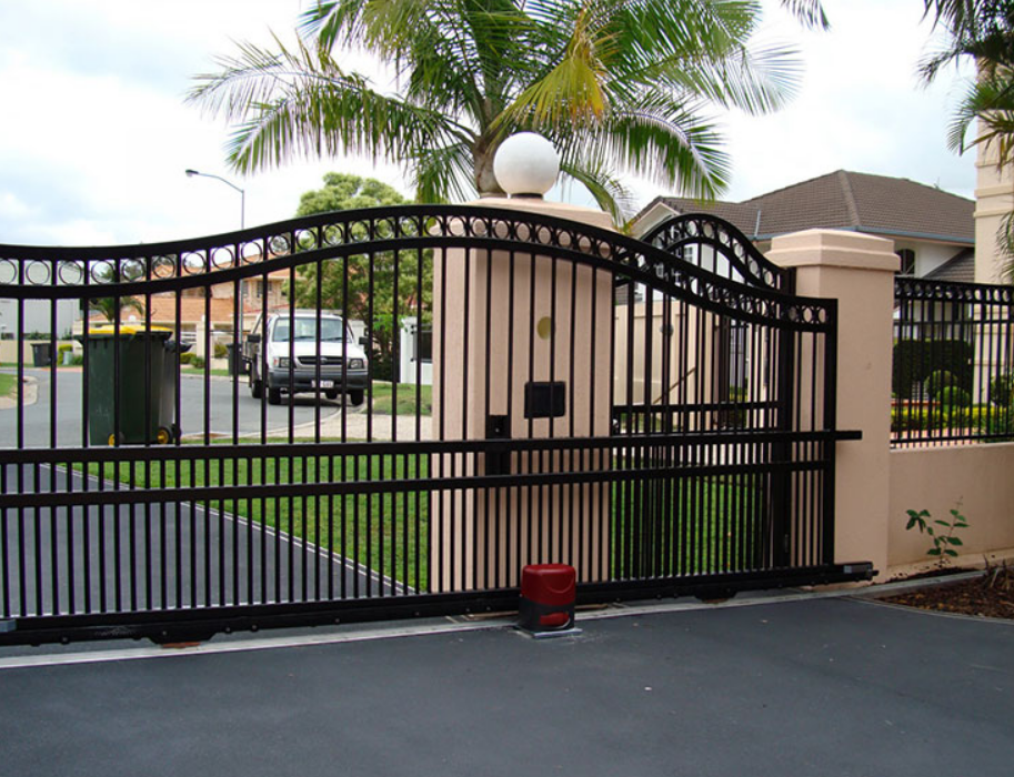 Technician performing residential gate repair in Punta Gorda, FL, ensuring smooth operation and enhanced security for a home.