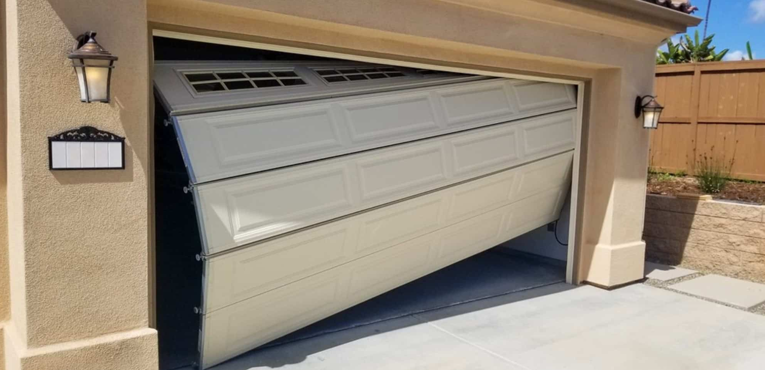 Off-Track Garage Door Realignment & Repair